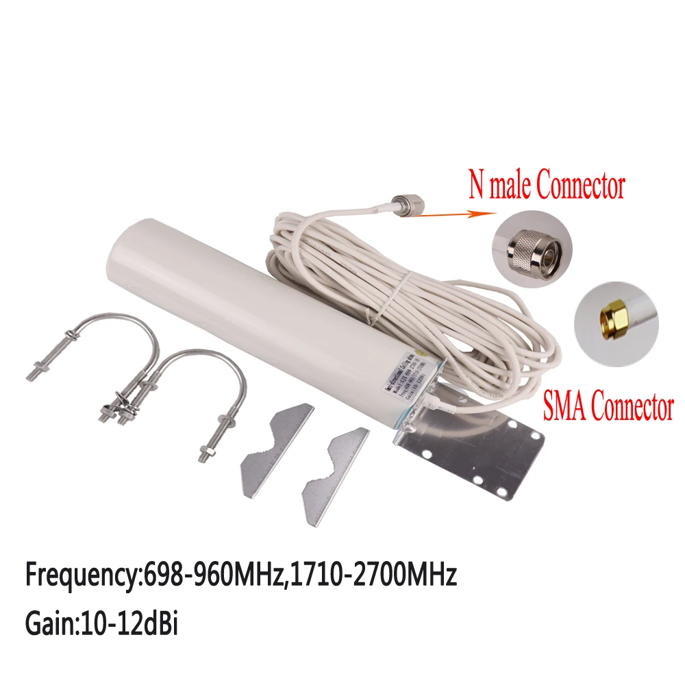 Imagem -04 - Comunicação ao ar Livre Antena para Wifi Roteador Gsm Dcs 2600 Móvel Amplificador de Sinal 2g 3g 4g Repetidor Umts Lte Impulsionador de Sinal