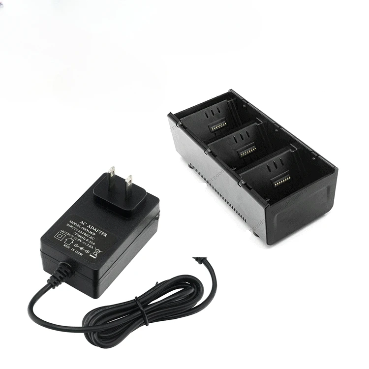 US STOCK 3-Slot Battery Charging Cradle + Adapter power supply for Zebra ZQ510 ZQ520