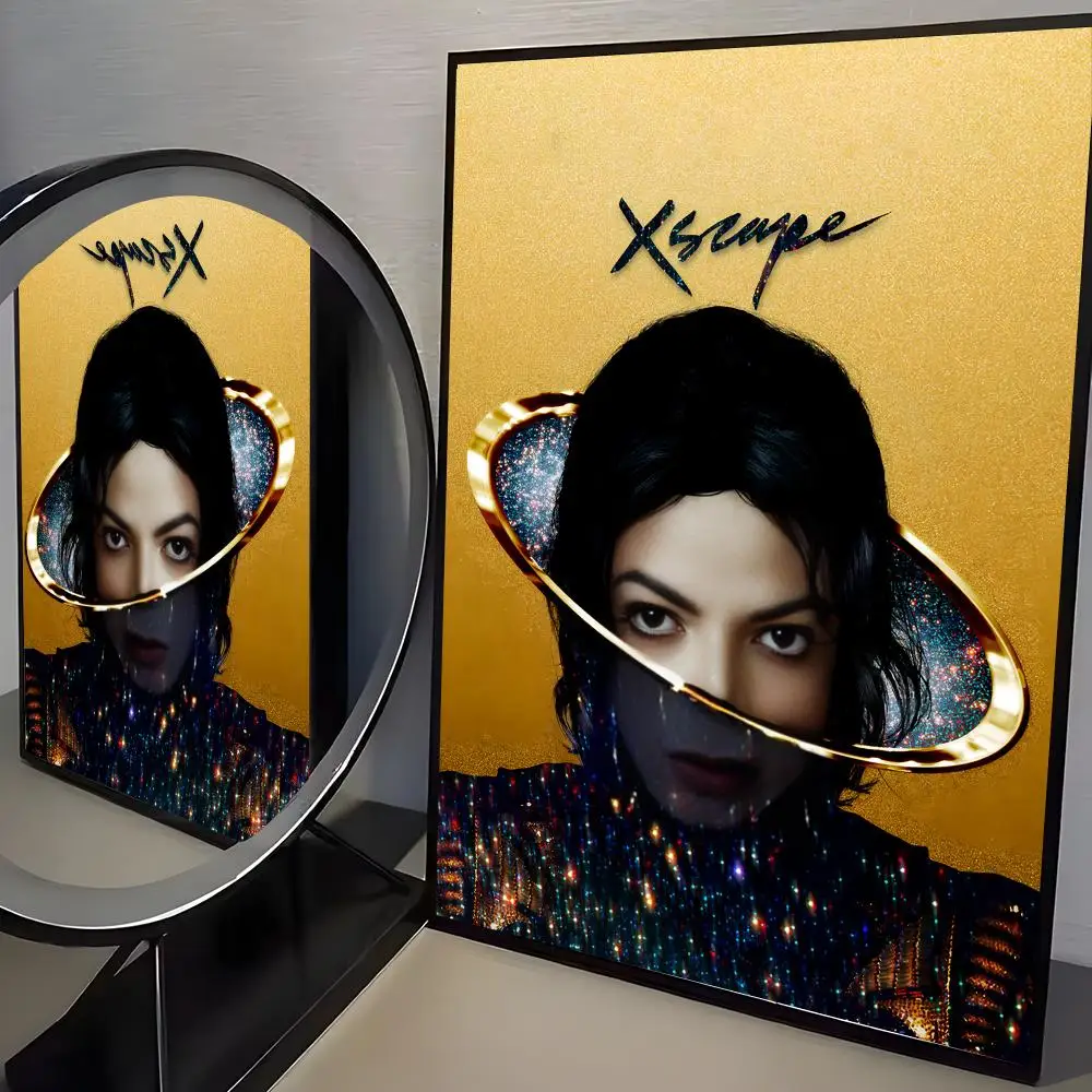 80er-Jahre-Sänger M-Michael J-Jackson Poster, wasserfester Wandkunst-Aufkleber für die Dekoration von Zuhause und Bars, selbstklebende Wanddekoration für Zimmer – Detail 8