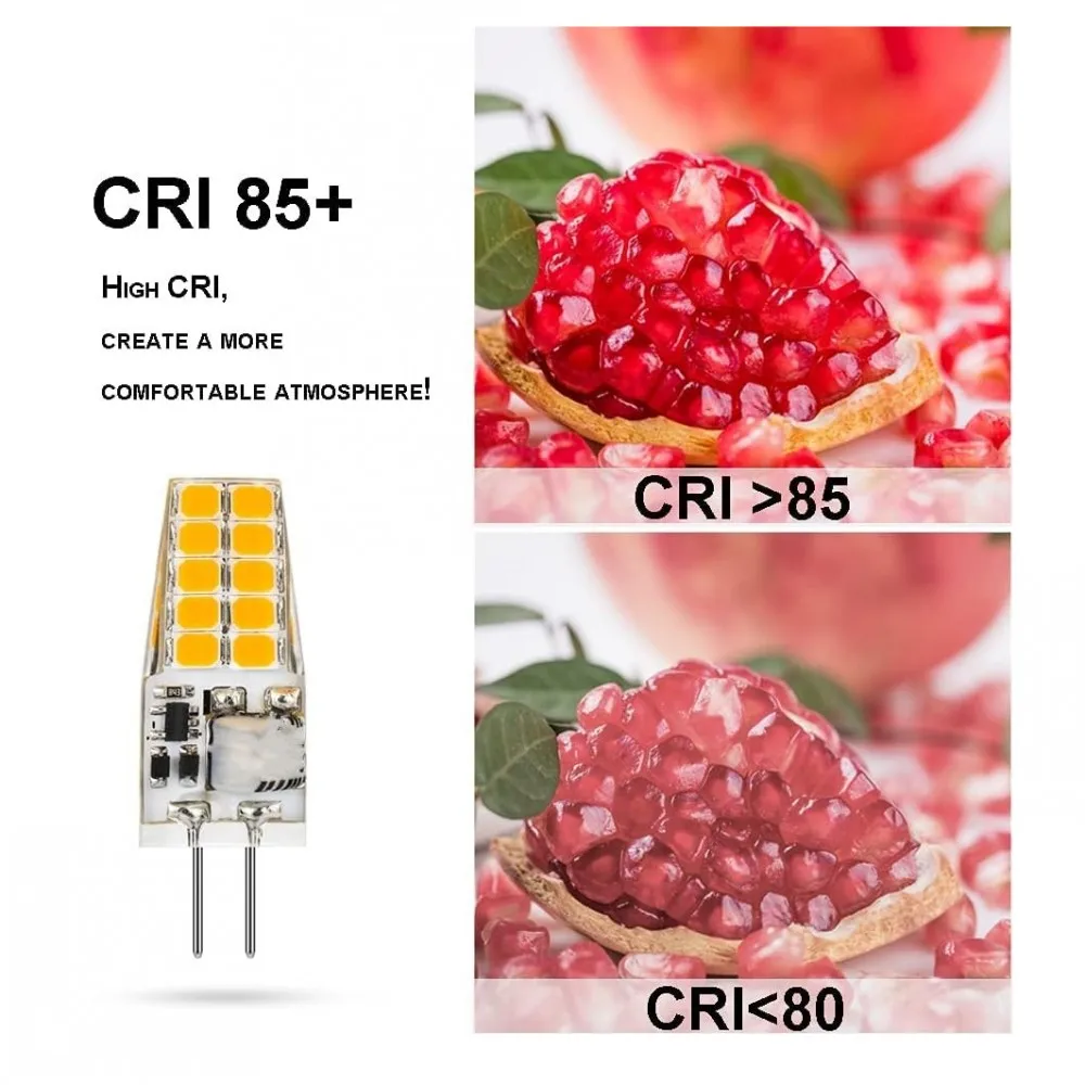 G4 Led Bulb AC/DC12-24V Warm/Cold/Natural White 3W 10LED/5W 20LED Energy Saving Silicone Light 360 degrees Replace Halogen Lamp