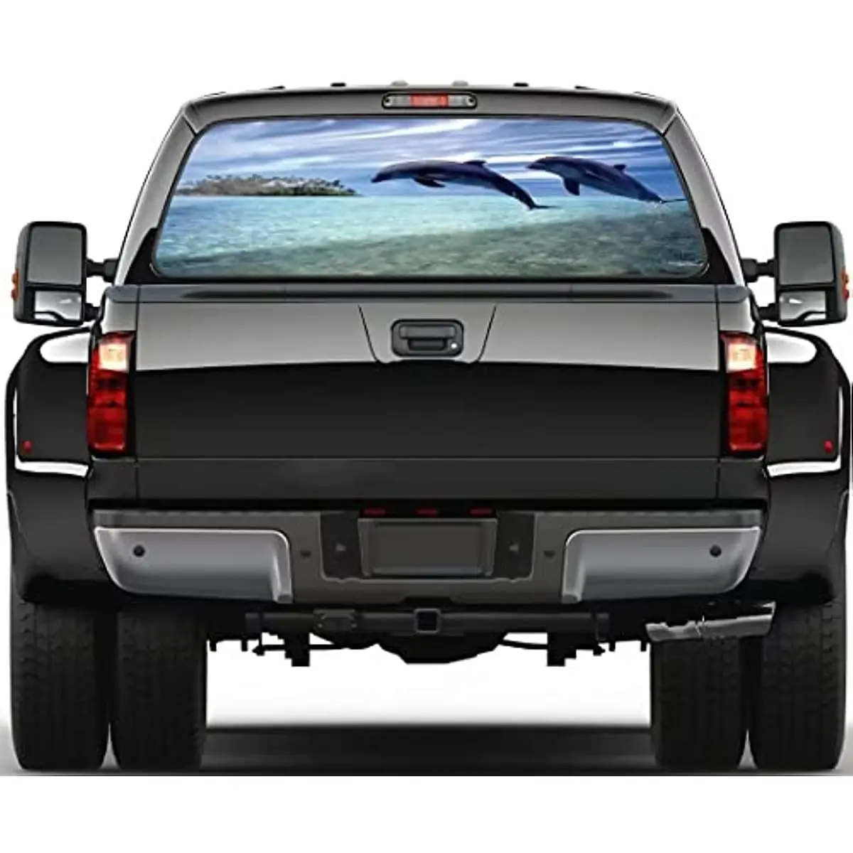 Dolphins Rear Window Decals for Cars Trucks Suvs Pickup Universal Size 66