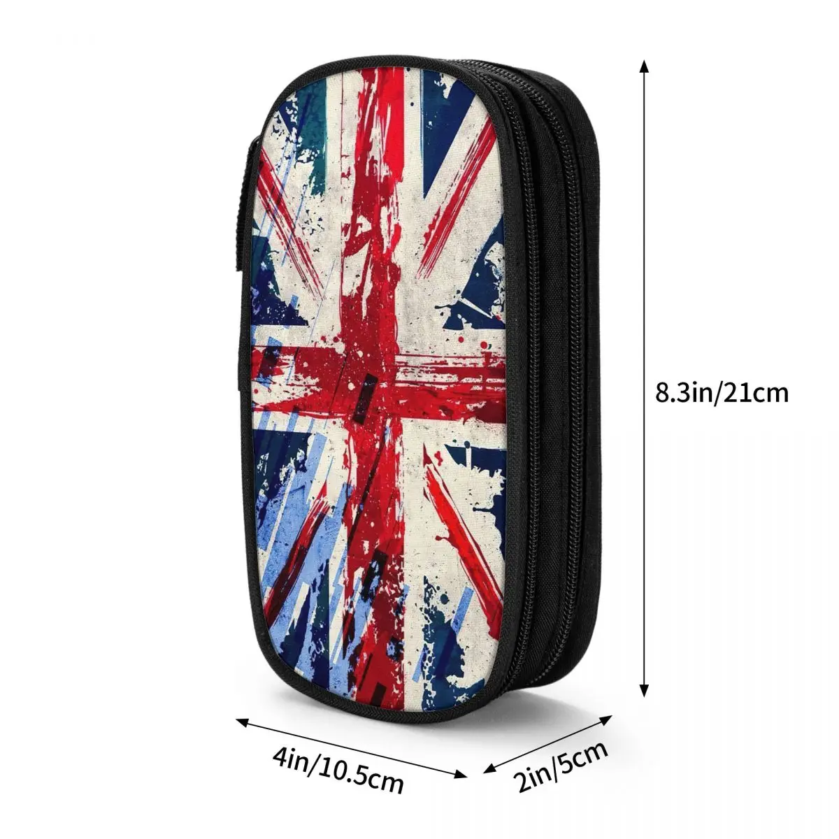 Imagem -06 - Reino Unido Bandeira Inglaterra Lápis Colorido Cases Caneta para Estudantes Grandes Bolsas de Armazenamento Escritório Zíper Papelaria