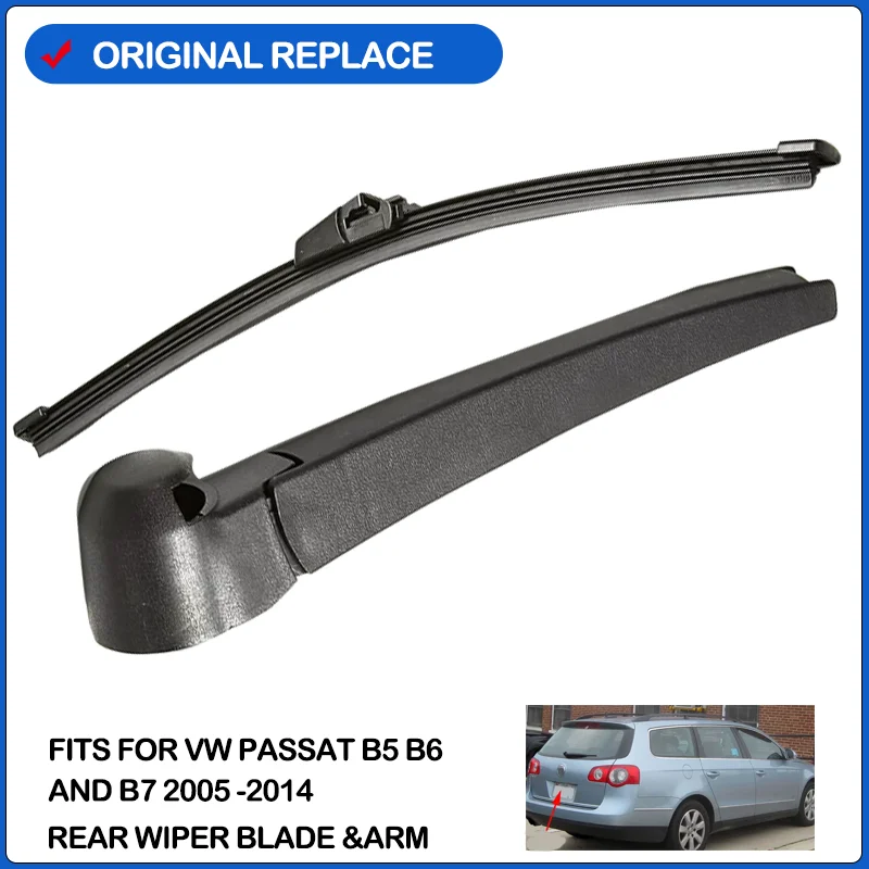 Car Rear Windshield Wiper Arm and Blade for VW Passat B5 B6 and B7 2005 -2014 Seat Leon MK2  Car Window Windscreen Wiper