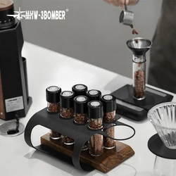 MHW-3BOMBER Single Dose Coffee Bean Storage Tubes 20-26g One-Way Exhaust Valve Spice Tea Containers with Funnel Art Rack Decor