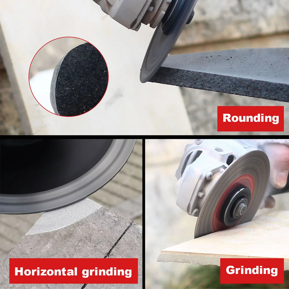 Casaverde 115mm-125mm Tile Saw Blades Turbo Porcelain Diamond Disc Cutting And Grinding for Ceramic Porcelain Tile Granite Marbe