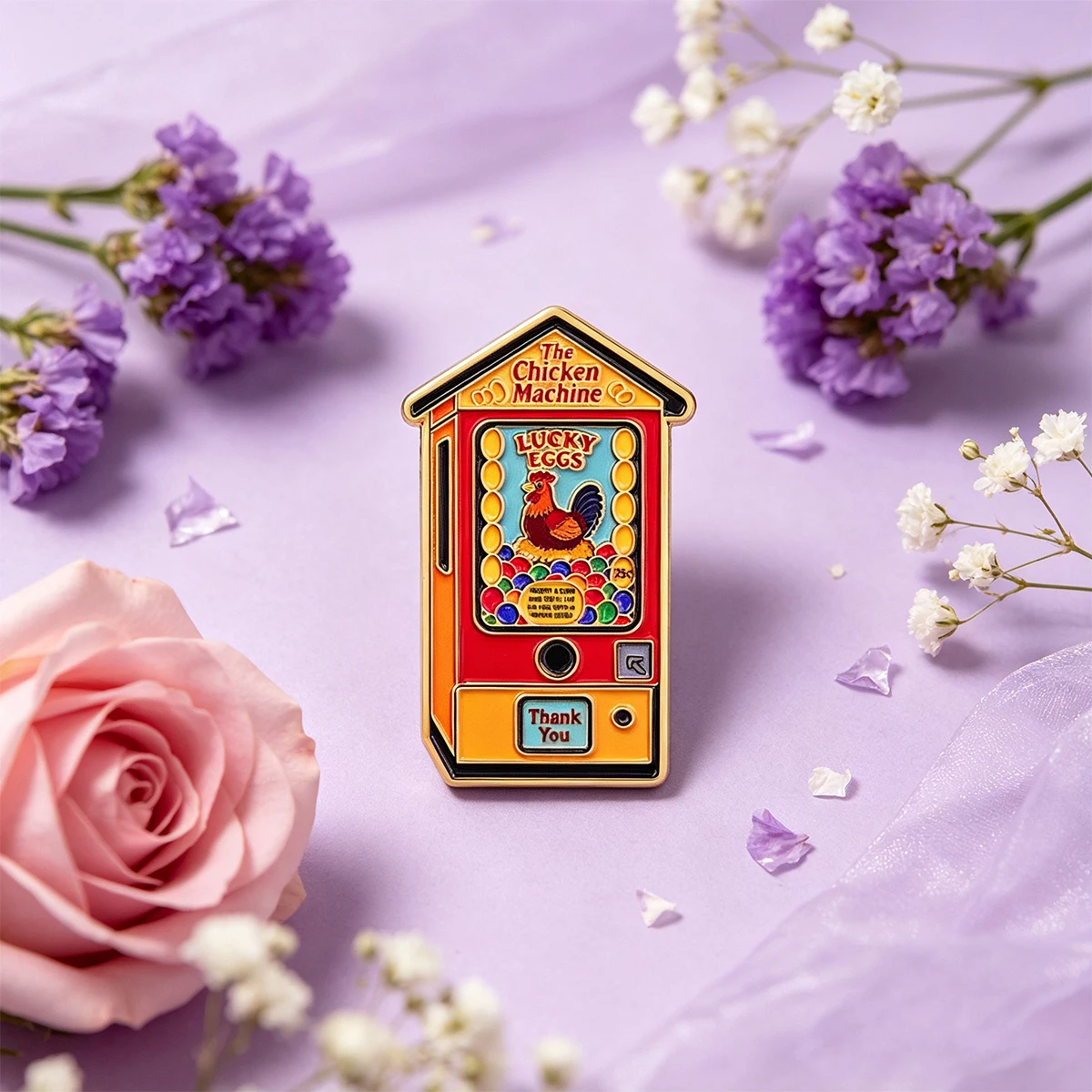 9 Stück Die Hühnermaschine Emaille-Anstecknadel Glücks-Eier Anstecknadel Retro-Spiel Metall-Brosche für Rucksack Jacke Kleidung Dekoration Geschenk – Detail 3