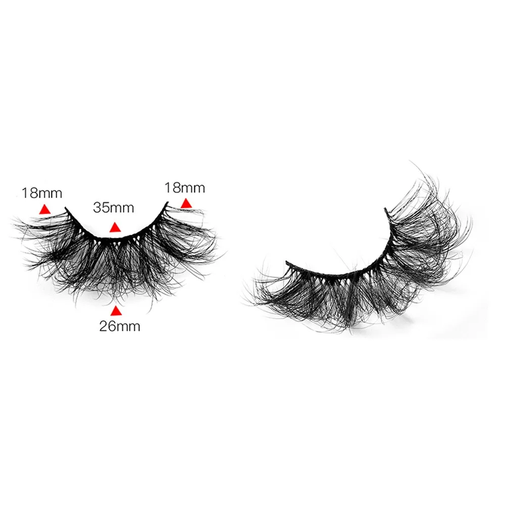 5 Pairs 25mm 8D Faux Mink Lashes Bulk Fluffy Natural False Eyelashes Thick Dramatic Faux Mink Eyelashes