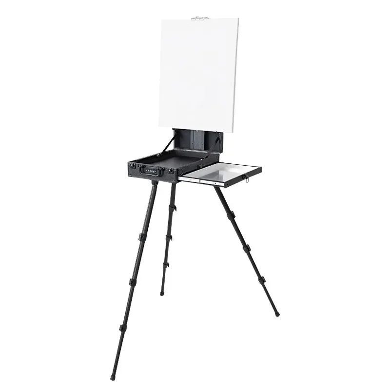 

Multifunctional portable painting box, oil painting box, foldable oil painting rack lift