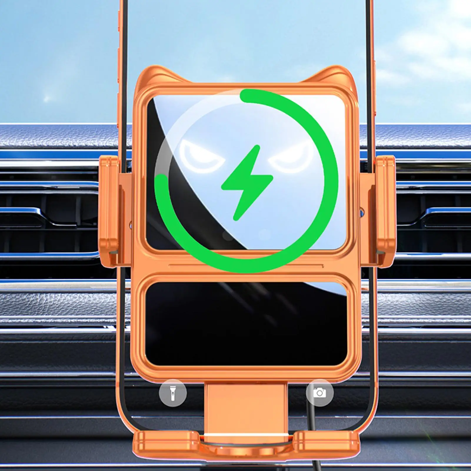 

Вентиляционный держатель для телефона, вращение на 360 градусов, быстрая зарядка, автомобильное вентиляционное отверстие, крепление для мобильного телефона со складным экраном, автомобильный грузовик, авто