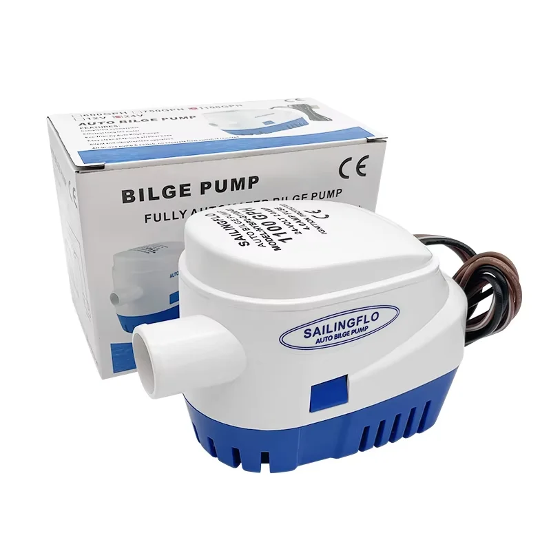 SAILINGFLO 750gph Electric Boat Bilge Pump 12V DC Mini Pool Submersible Pump