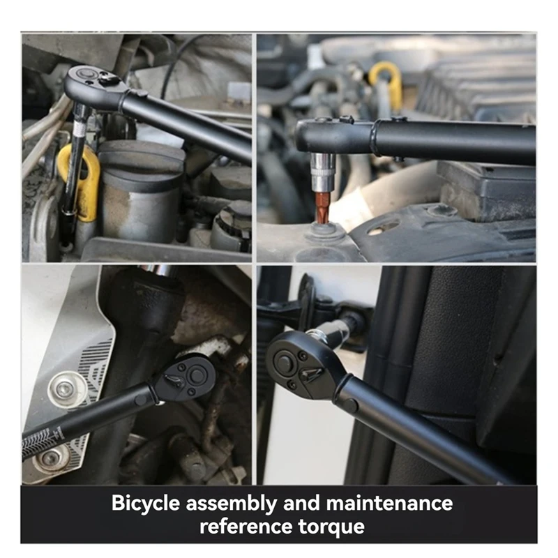 1/4 "مفتاح العزم 2-24N.M مربع محرك عزم الدوران مفتاح 1/4" برو مفتاح العزم المهنية دراجة أداة إصلاح السيارات