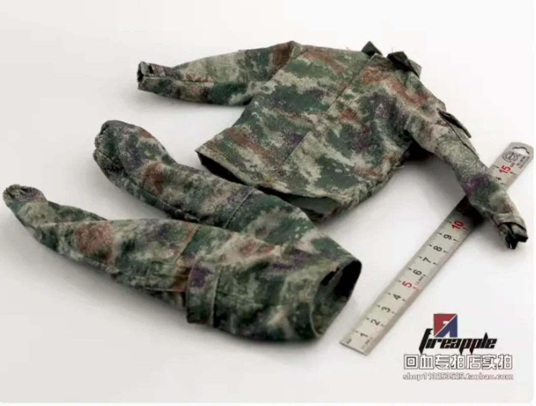 Мужская зеленая боевая униформа, пальто + брюки, модель 12 дюймов, экшн-фигурки,