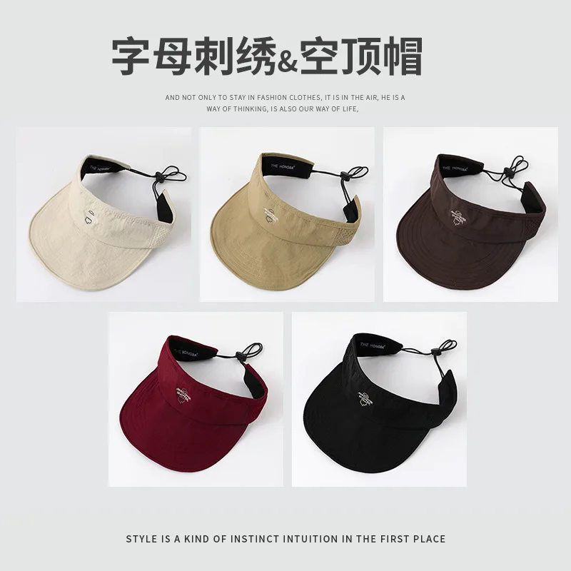 Ultra-lightweight Breathable Sun-protective Marathon Running Cap with Open Crown Soft Brim Quick-drying Sunshade Baseball Cap