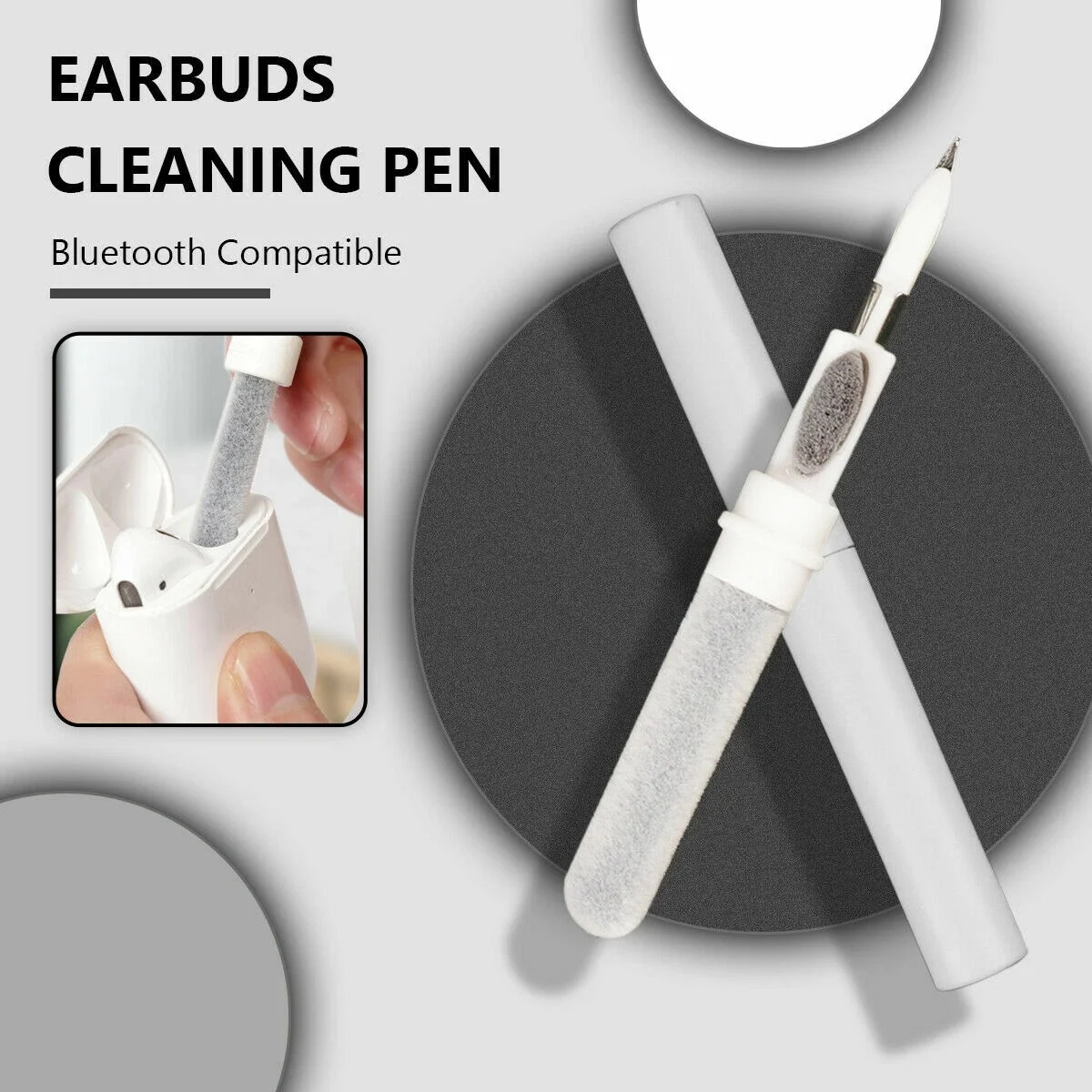 Blue-tooth Earphone Cleaning Tool For Pro 3 2 Earbuds Case Cleaner Kit Cleanings Brush Pen