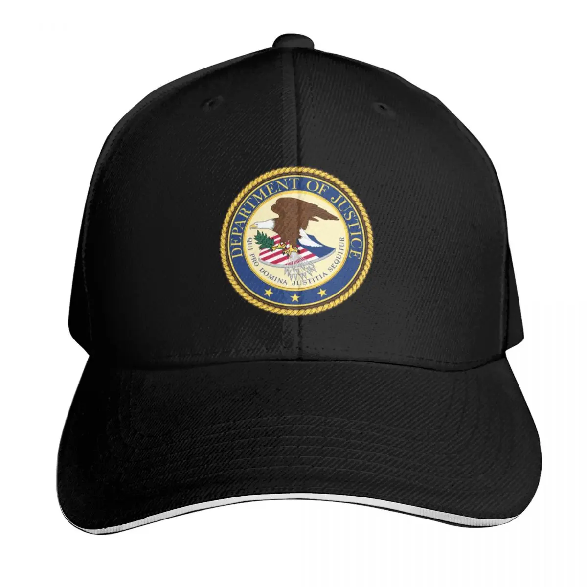 UNITED STATES DEPARTMENT OF JUSTICE DOJ SEAL Baseball Cap Casual Daily Wear Quick Dry Performance Cotton Twill Breathable