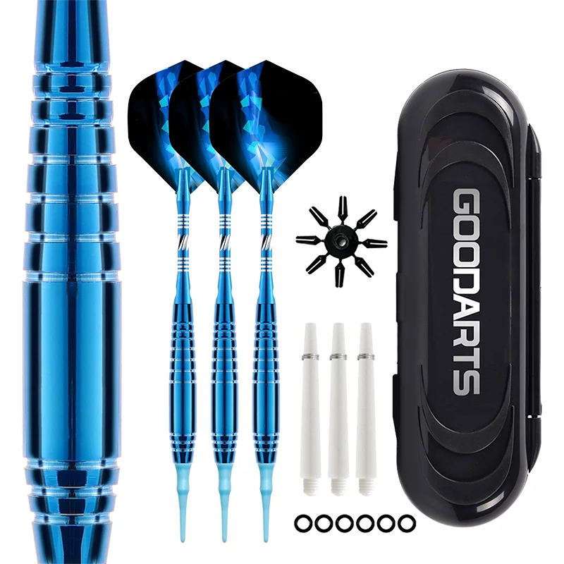 19g Brass Darts Professional Safety Darts Blue Series with Torage Box Electronic Indoor Darts Board Game 3 / Set