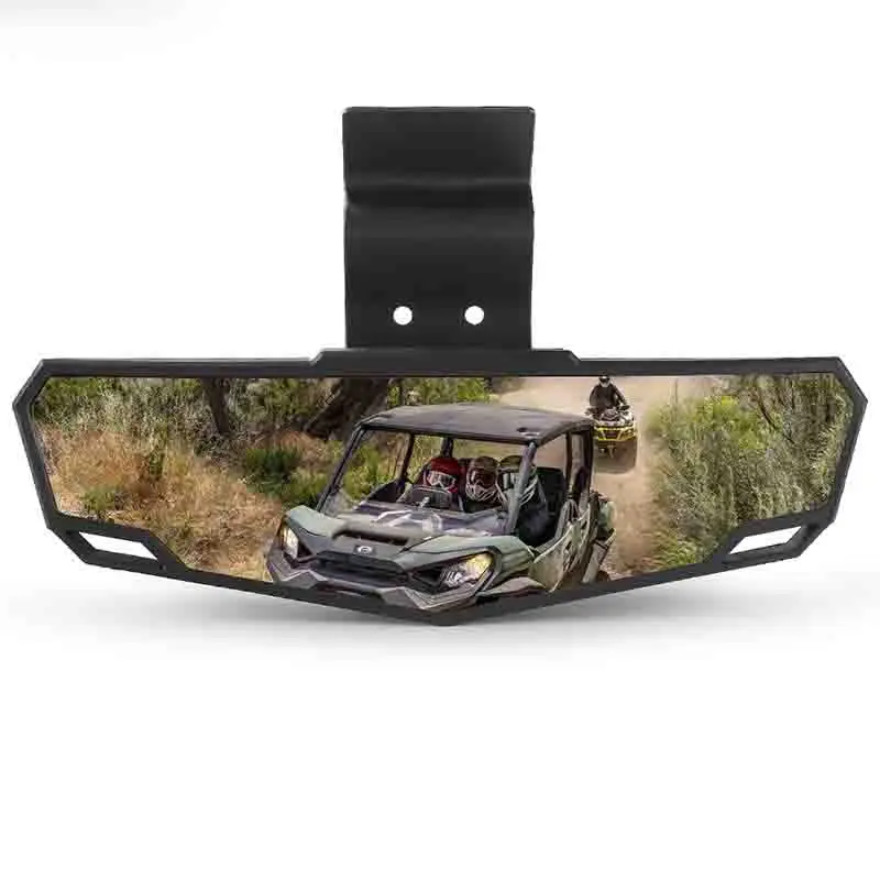 UTV Center Rear View Mirror, Premium Convex RearView Mirror for Polaris Ranger 570 900 1000 Crew/Can Am Defender 2015-2025