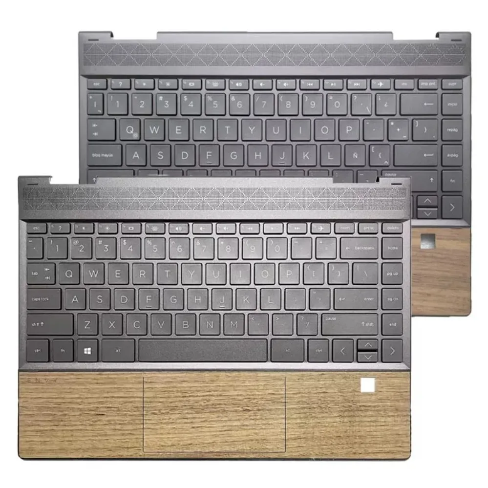 For HP ENVY X360 13-AR 13-AQ TPN-W141 Palmrest With Keyboard Wood Grain Version (007)