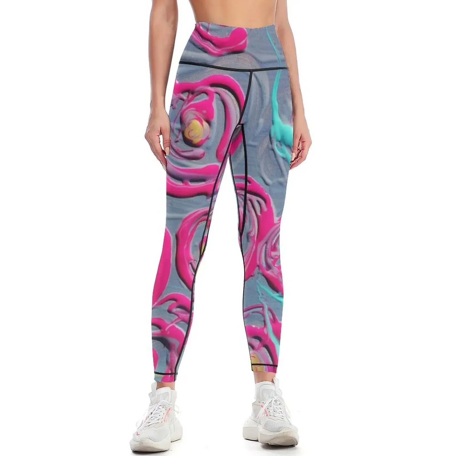 

Roses Leggings Women's pants Women's sports for fitness legging push up Womens Leggings