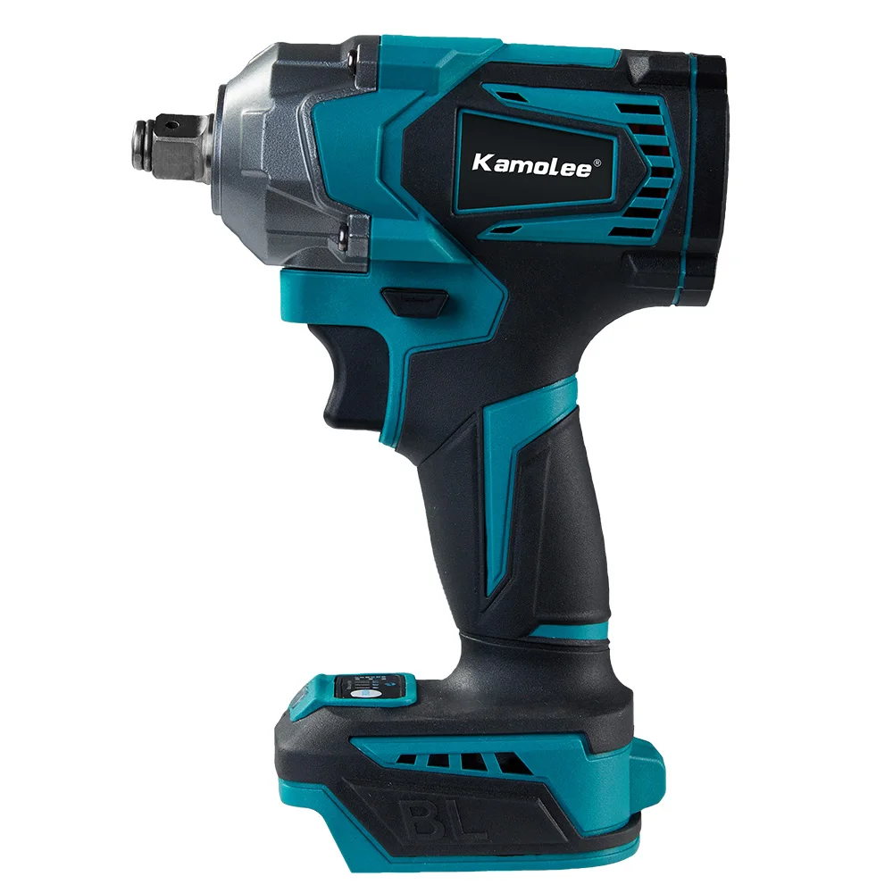 Kamolee Electric Wrench DTW500 Brushless Cordless 1200 N.m Included Battery and Charger Compatible with 18V Makita Battery