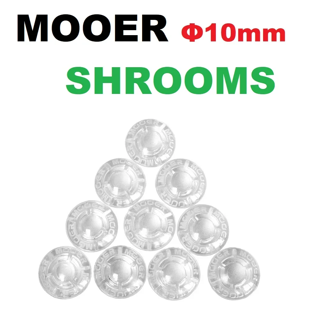 10pcs Mooer SHROOMS Footswitch Toppers Candy Plastic Bumpers Electric Guitar Effects Pedal Protector