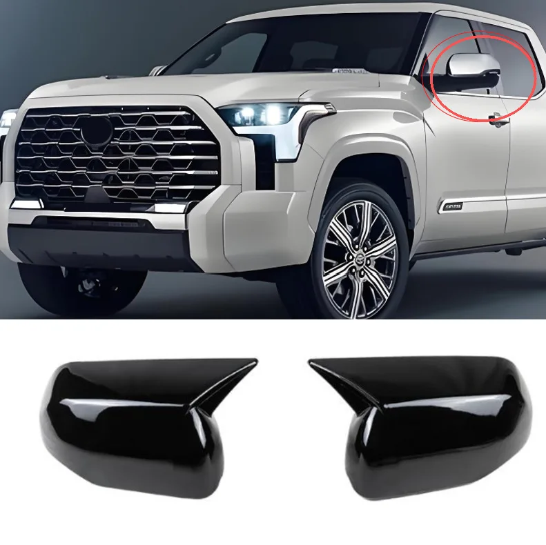 Suitable for 22-23 Toyota Tundra/Sequoia horn rearview mirror housing reversing mirror cover modification