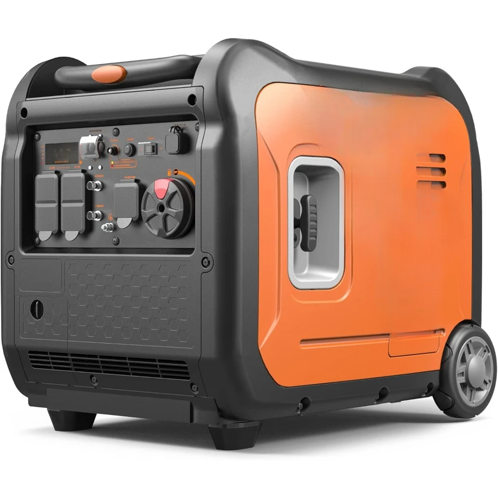 5500W Ultra-Quiet Gas Engine, EPA Compliant, Eco-Mode Feature, Ultra Lightweight for Backup Home Use & Camping (GM5500i)