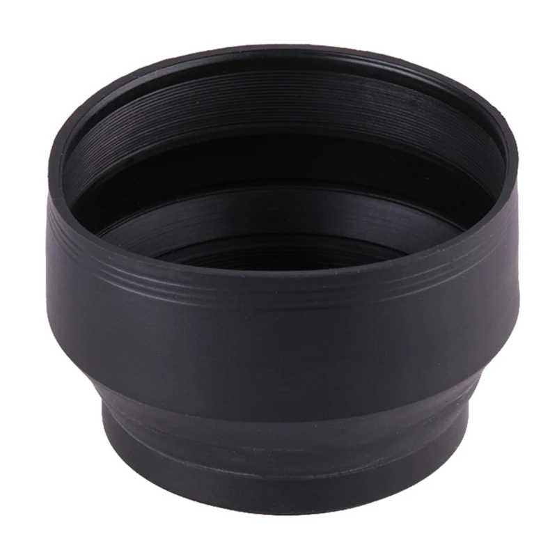 49mm Camera Lens Hood Set of 2 Foldable Designs Block Excess Light for Different Lenses Enhances Picture Quality