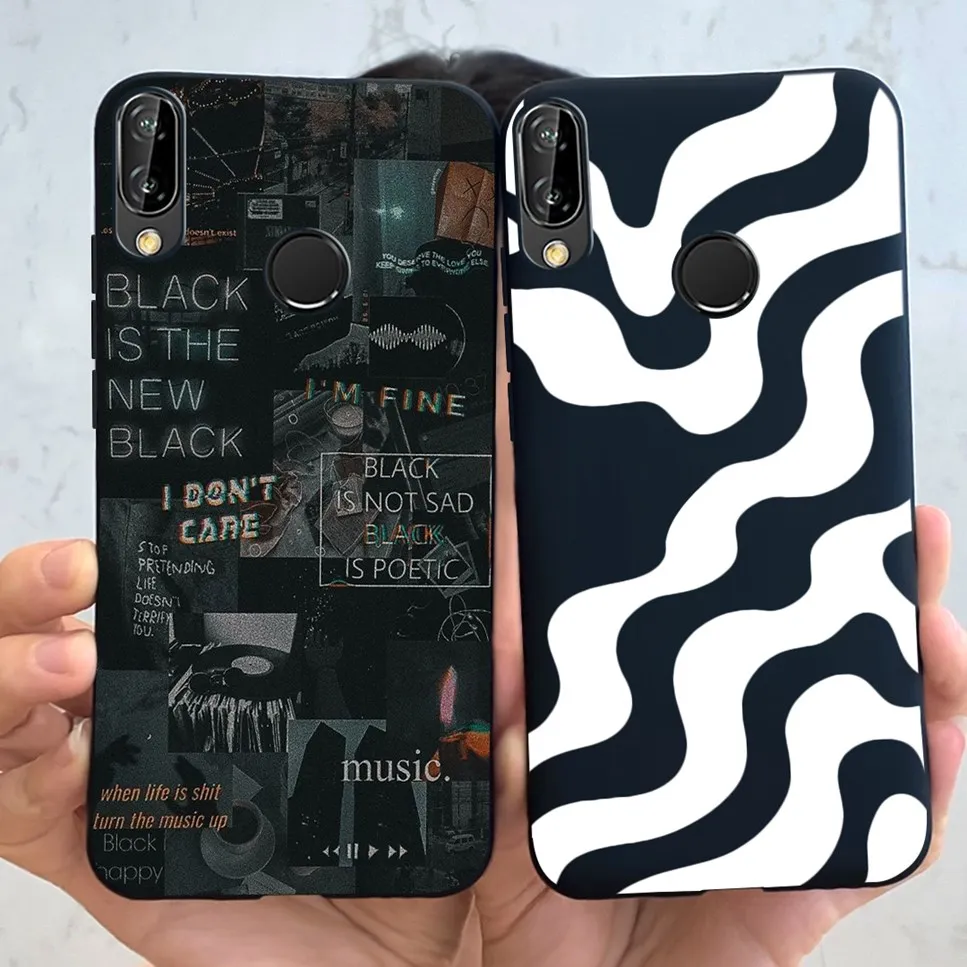 For Huawei P20 lite NE-TL00 Case Cute Astronaut Cat Soft Silicone Back Cover For Huawei P 20 Lite P30 lite Bumper Phone Case