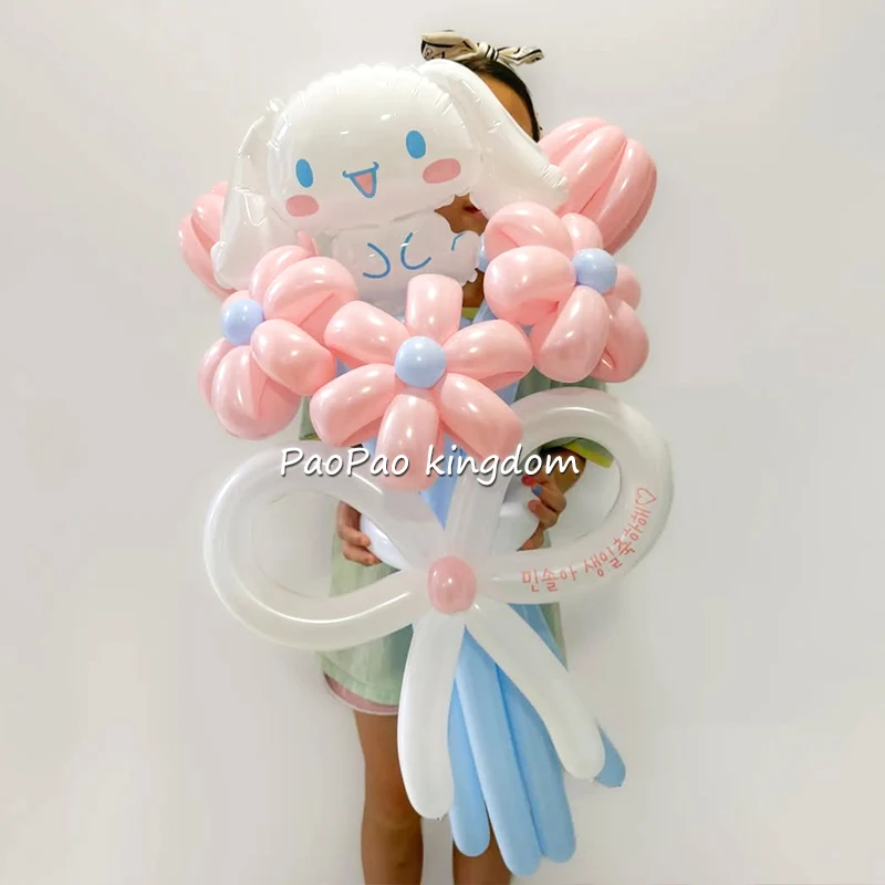 1 Juego de globos mágicos, bolsa de Material de flores, fiesta de cumpleaños, bricolaje, decoración de boda, globo, ramo de novia, suministros para regalo de fotografía