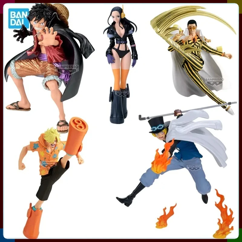 

Bandai Banpresto Anime One Piece Action Figure BRC Borsalino Sanji Robin Luffy Sabo PVC Collectible Model Toy Gift