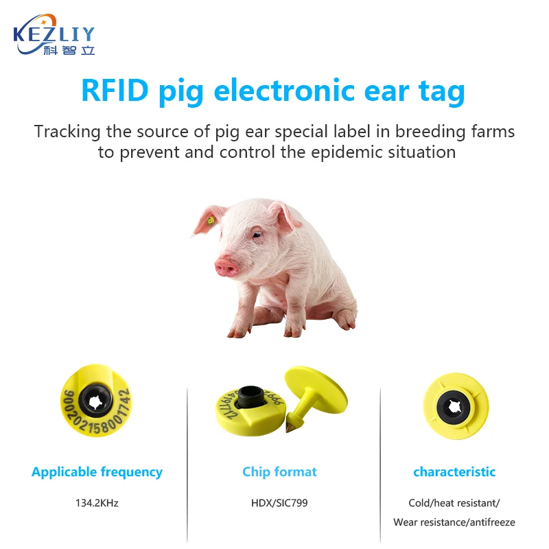 Imagem -05 - Electronic Ear Tag para Identificação de Gado Agrícola Fdm Rfid Ear Tag Animais de Vaca Preços Baixos 134.2 Khz