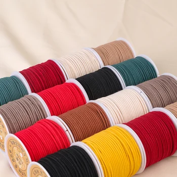 1.5/2.0 มม.ด้ายฝ้ายเชือกจีน Macrame สําหรับเครื่องประดับทําสร้อยข้อมือ Shamballa สร้อยคอ Braid String