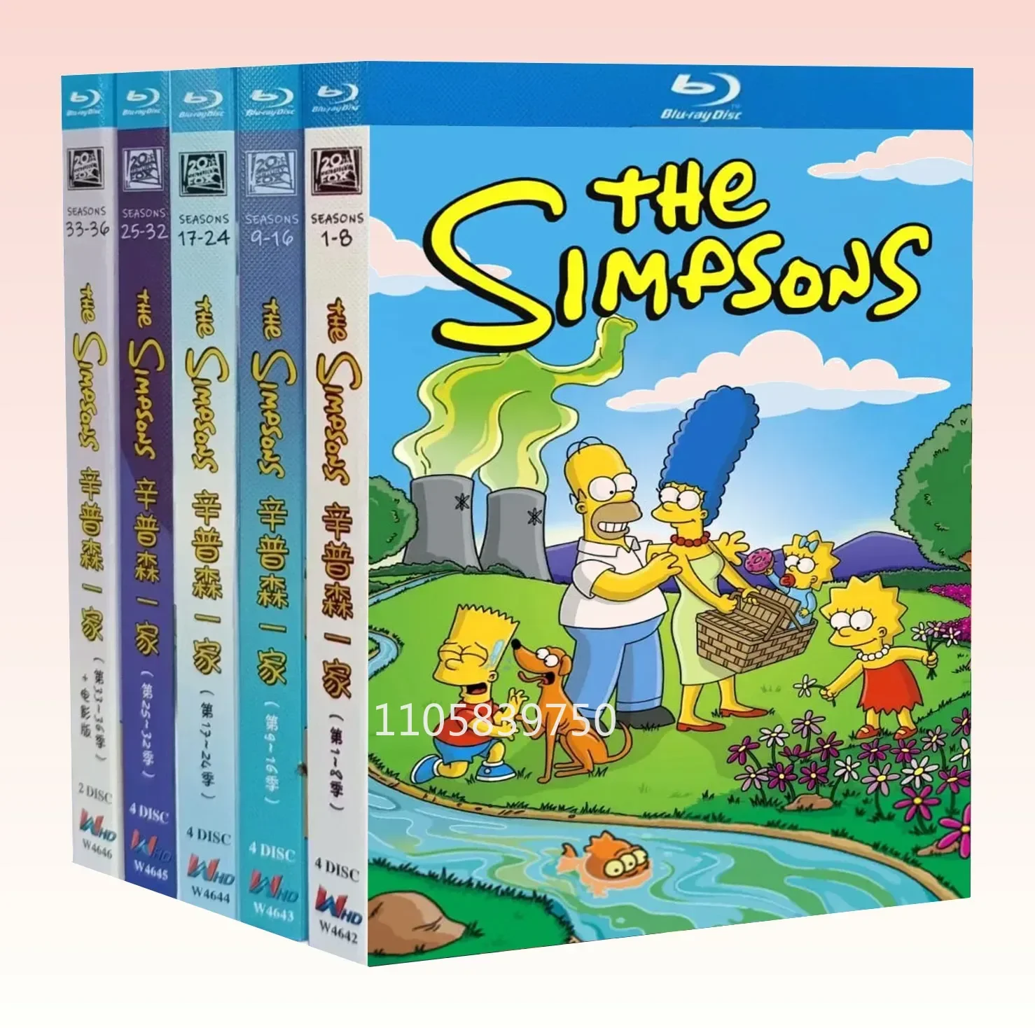 The Simpsons Season 1-36 (1989-2024)BD 18-Disc All Region Free New Box Set Blu-ray Disc High Definition BD
