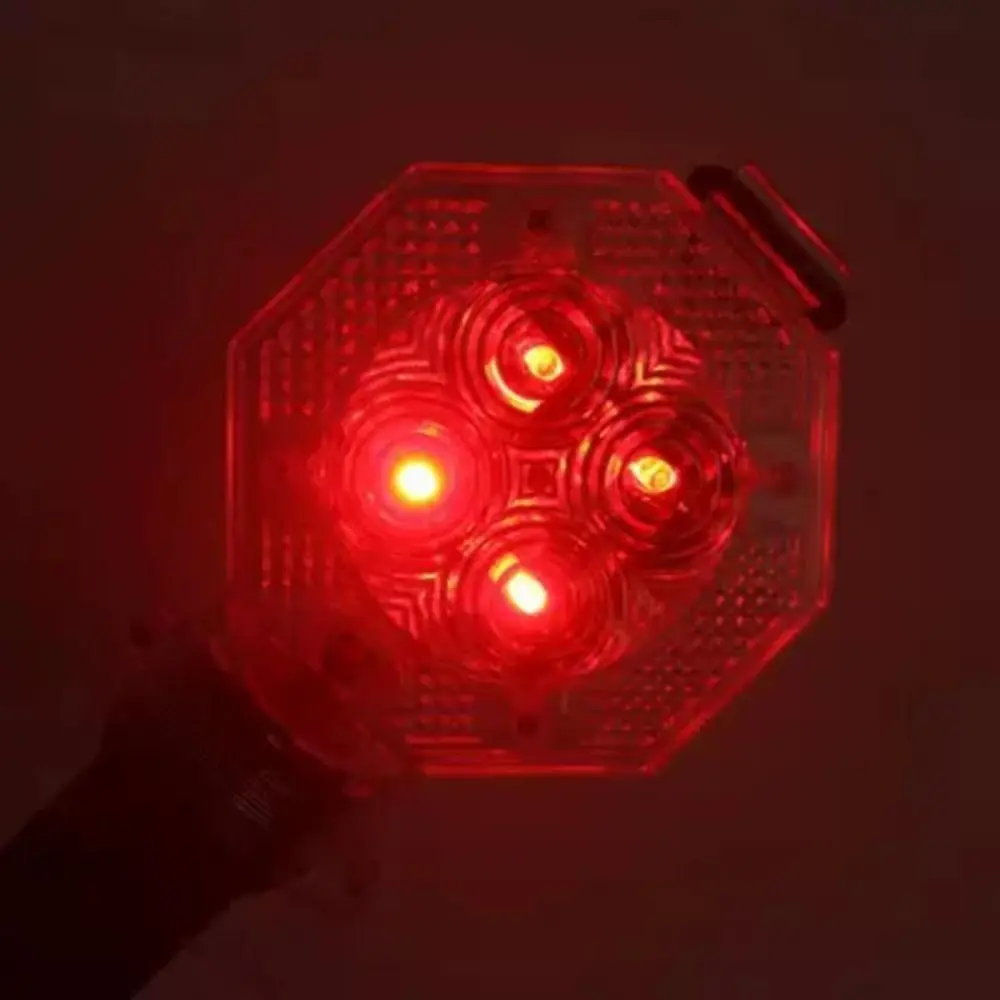 Creative Red Plum Blossom Warning Light Safety Universal LED Strobe Light Portable Handheld Emergency Flashing Light Engineering