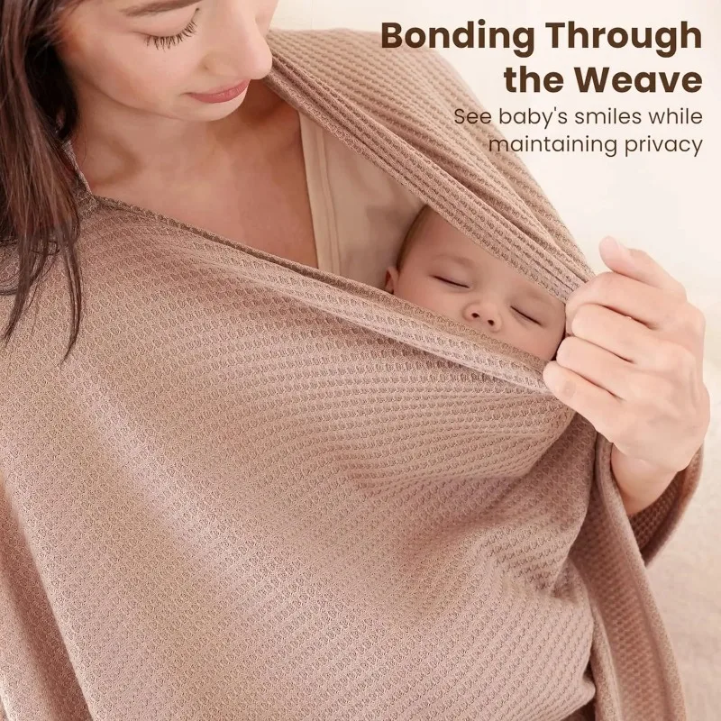 Mother's Nursing Cover Breast Feeding Blanket Double Layers Solid Baby Stroller Covers Public Feeding & Privacy