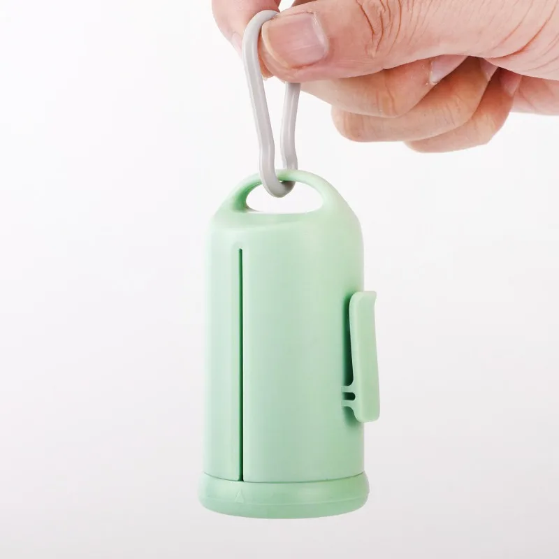 

Portable Dog Poop Bag Dispenser with Carabiner, Leakproof Pet Waste Bag Holder for Leash Walking Outdoor Travel