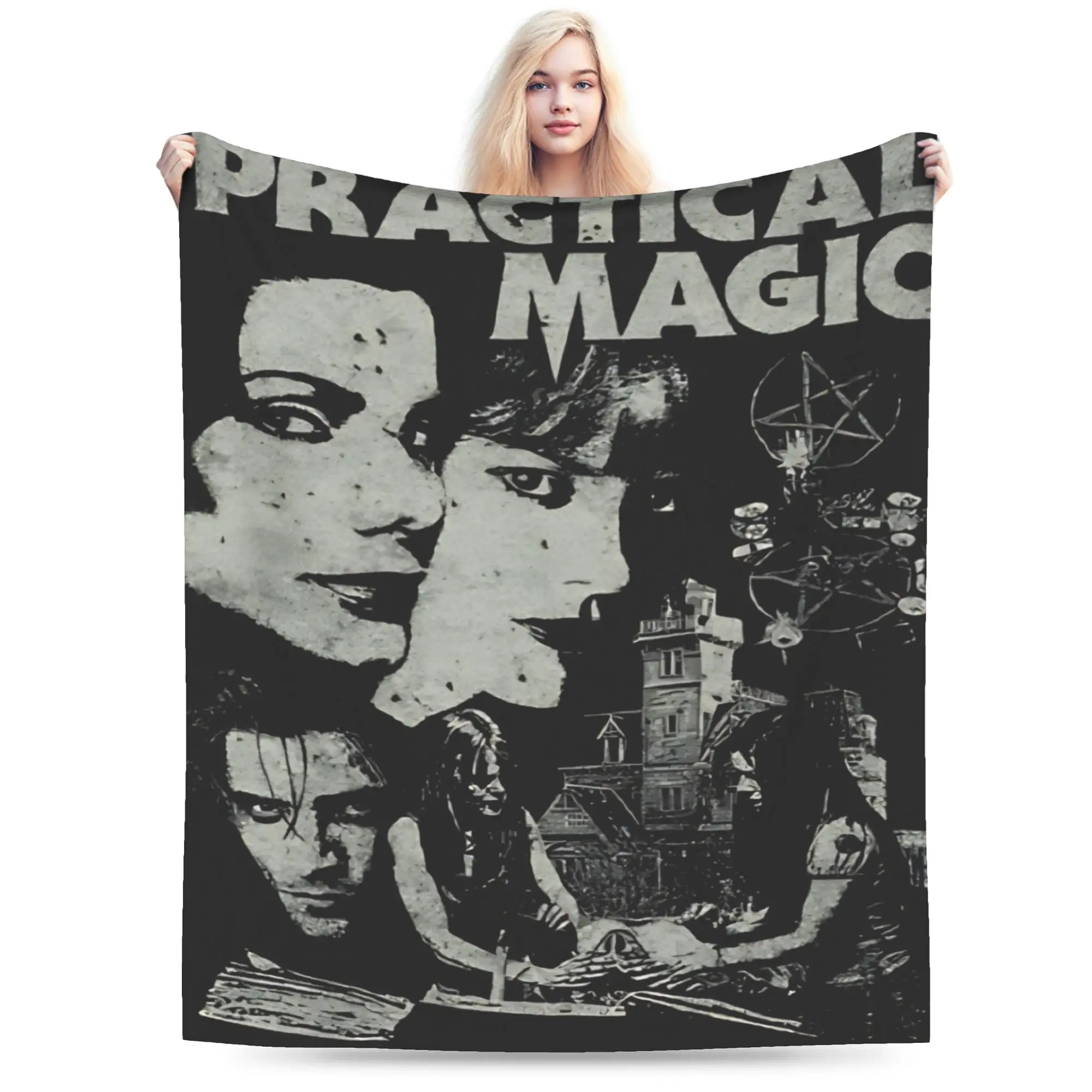 Comfortable Practical Magic Witchcraft Witchy Occult Spellcasting Blanket Accessories Throws And Blankets Warm Fleece