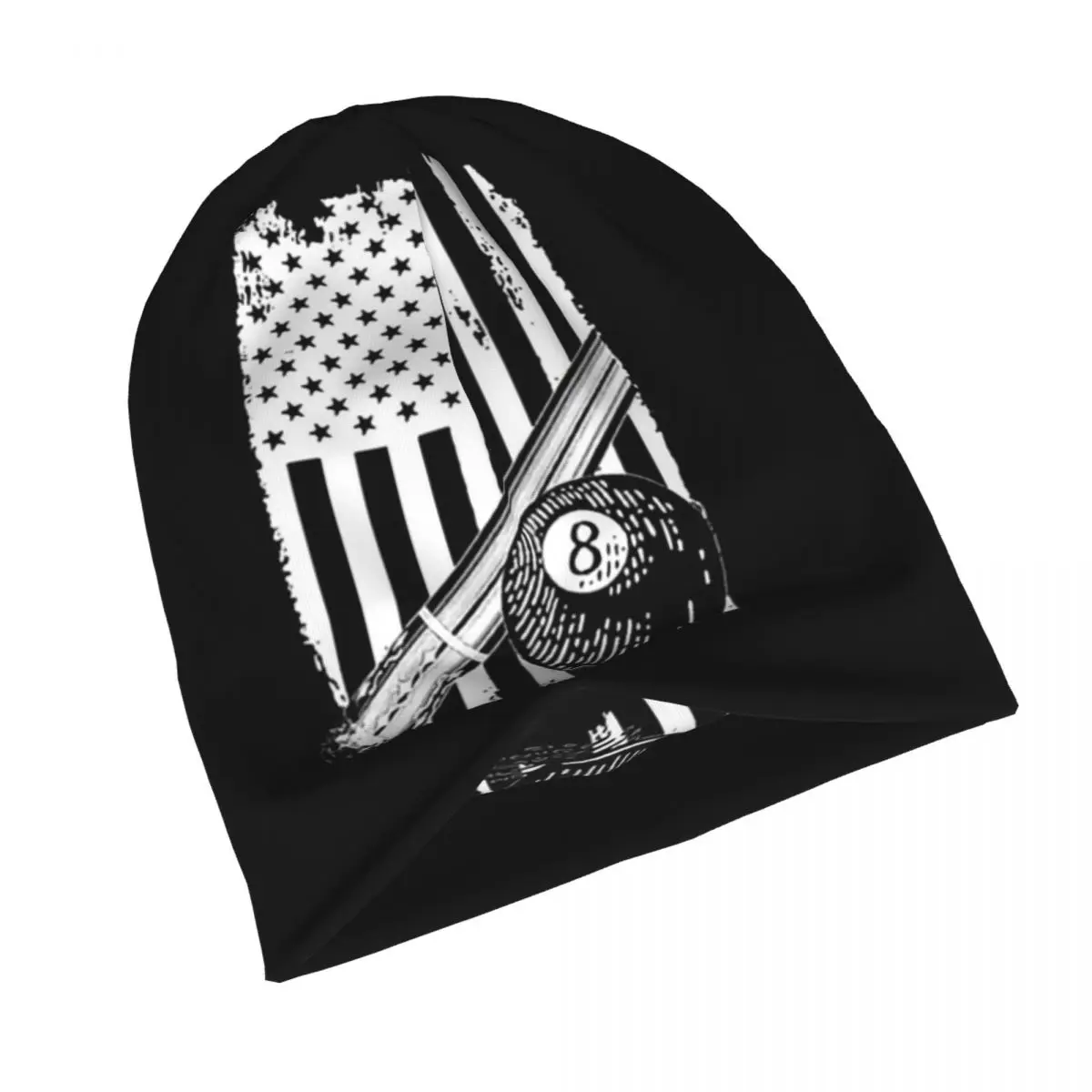 Hat 8 Ball American Flag Fashion Caps For Men Women billiard Skullies Beanies Ski Caps Cotton Bonnet Hats