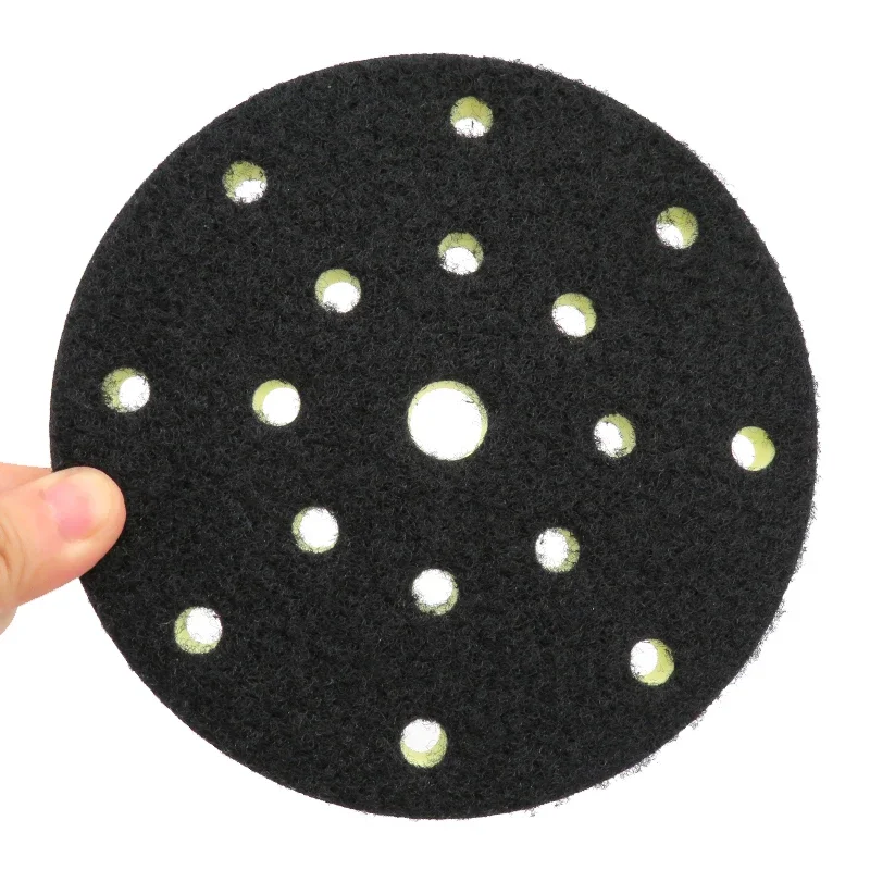 Sanding Pads for Orbital Sander,6Pcs 6 Inch 17hole Hook and Loop PU Foam Sponge Cushion Interface Backing Pad Medium Density