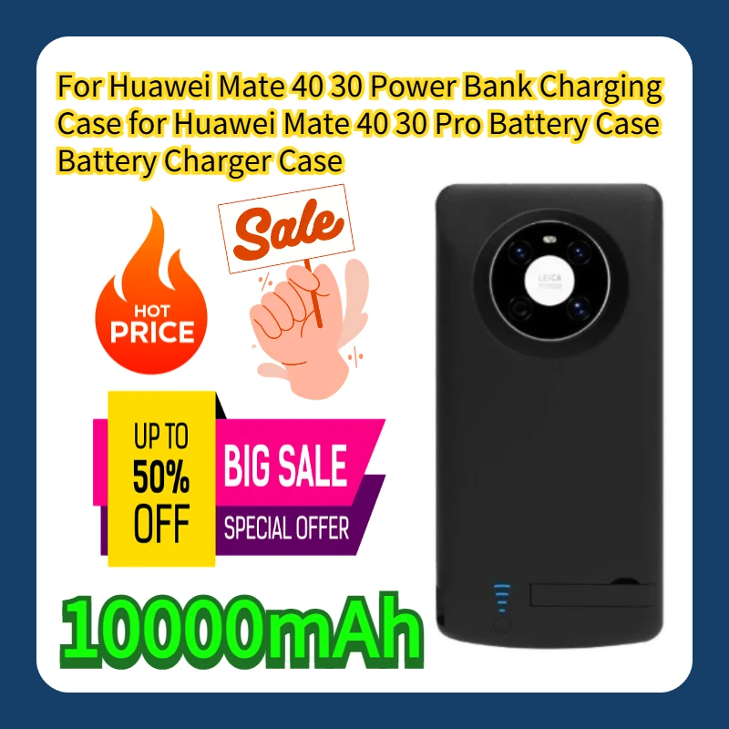 

For Huawei Mate 40 30 Power Bank Charging Case for Huawei Mate 40 30 Pro Battery Case 10000mAh Battery Charger Case