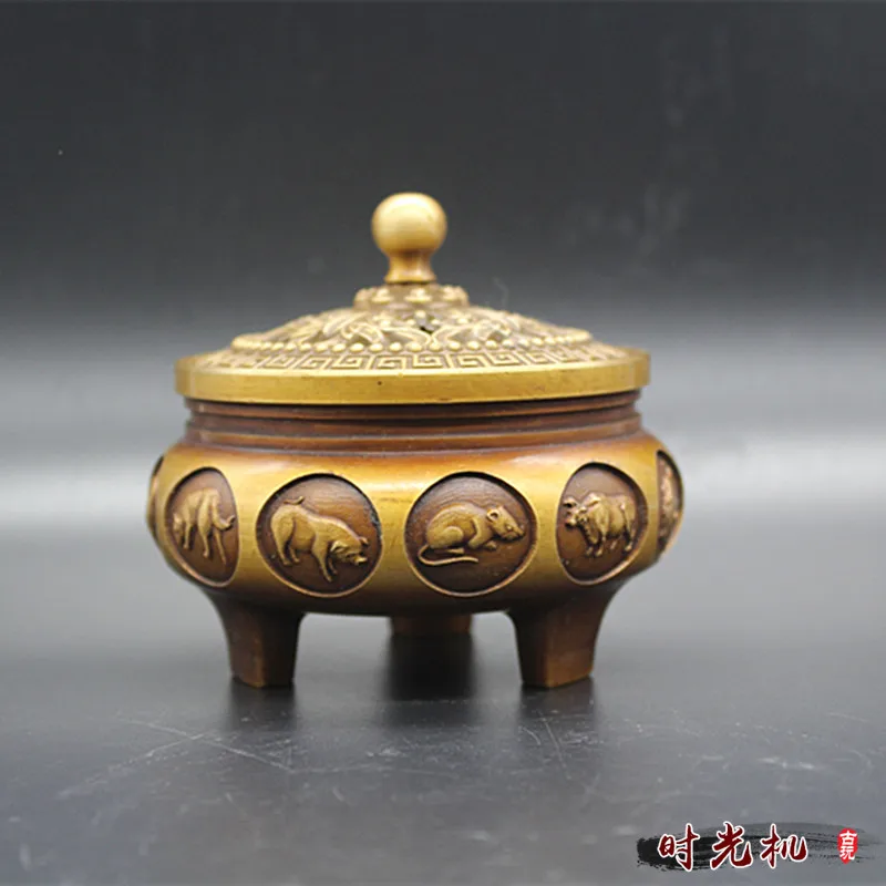 

12 Zodiac Incense Stove Lid Pattern Random Handicraft Decoration Special Offer