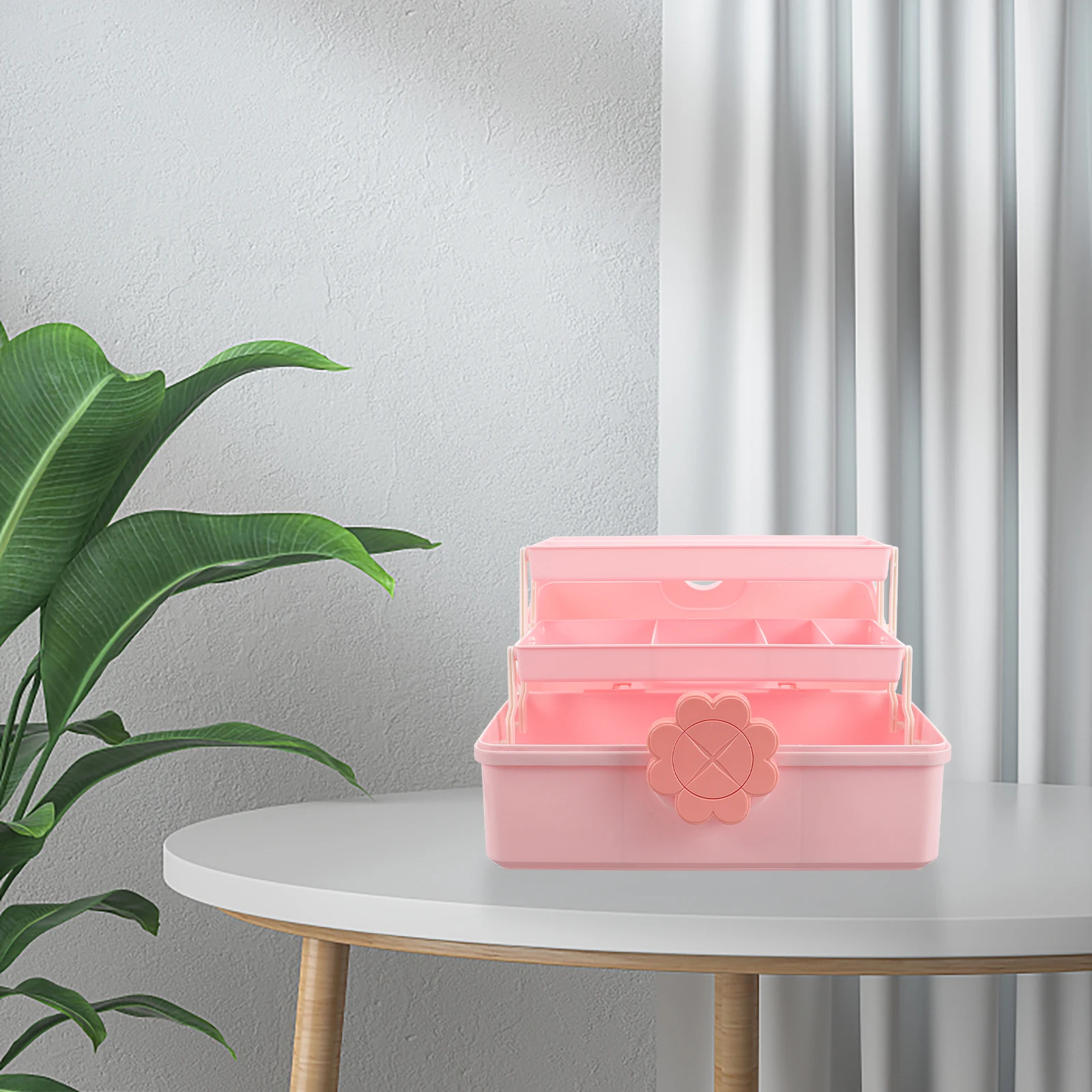 

Cute Hair Accessories Storage Size ganizer for Headbands Clips Rubber Bands Jewelry Desktop Decor Plastic Container