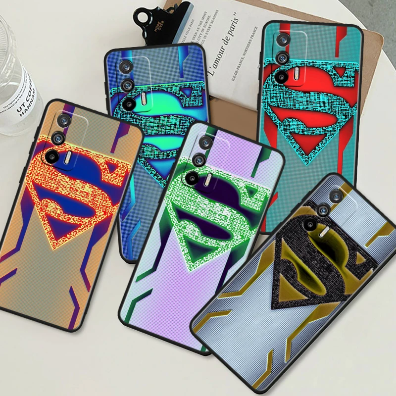 Batman Superman Cool For OPPO Realme GT Neo 5 SE 10 9i 8i 7i 6s 5 Narzo 50i 50A 240W Pro Plus Black Soft Phone Case