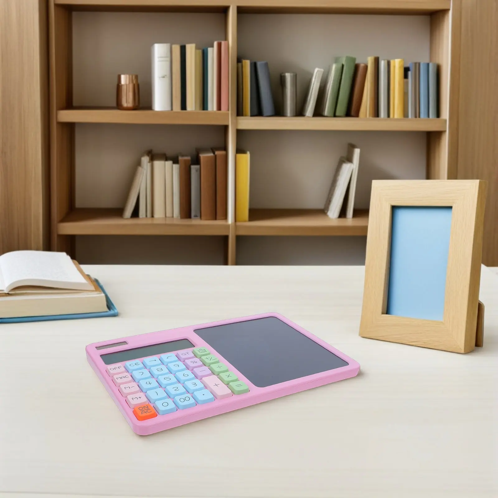 Handwriting Tablet Calculator 12 Digit LCD Display Touch Sensitive Surface Erasable Screen for Math Notes Calculations School