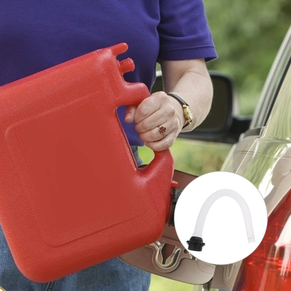 

2pcs Plastic Fuel Hose For Car Oil Transfer Injection Hose Line Auto Petrol Gas Oil Pipe With Spout Replacement Car