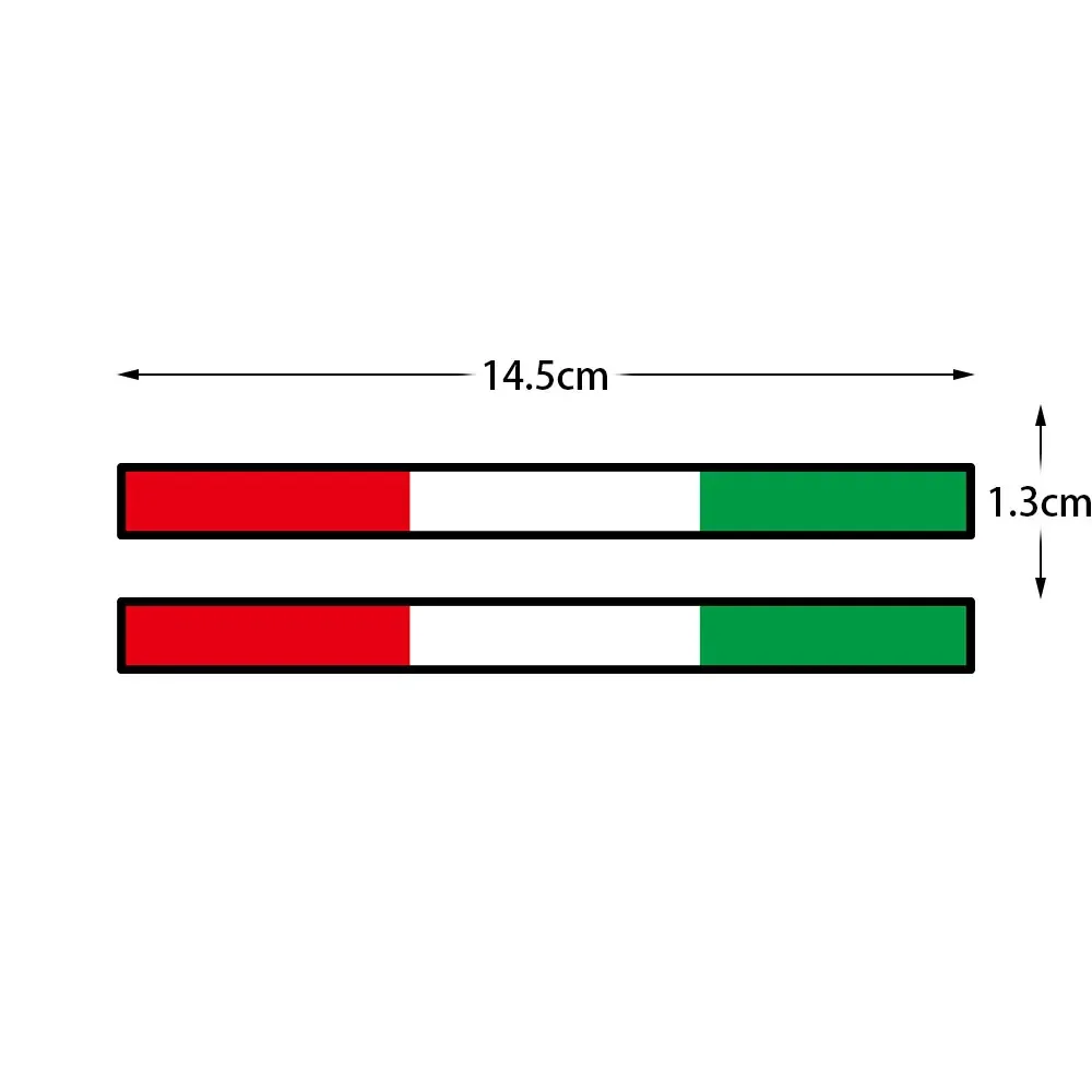 3D Harz Reflektierendes Logo Helm Italien Flagge Aufkleber Emblem Abzeichen Dekoration Auto Zubehör Italienisch für Motorrad Auto Fahrrad LKW
