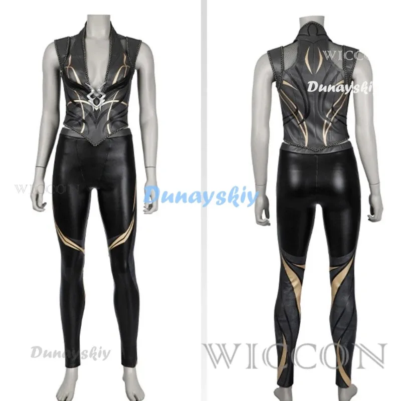 

asdh8@Baldurs3 Cos Gate Shadowheart Cosplay Costume Fantasia Disguise Adult Women Leather Pants Outfit Female Halloween Carnival