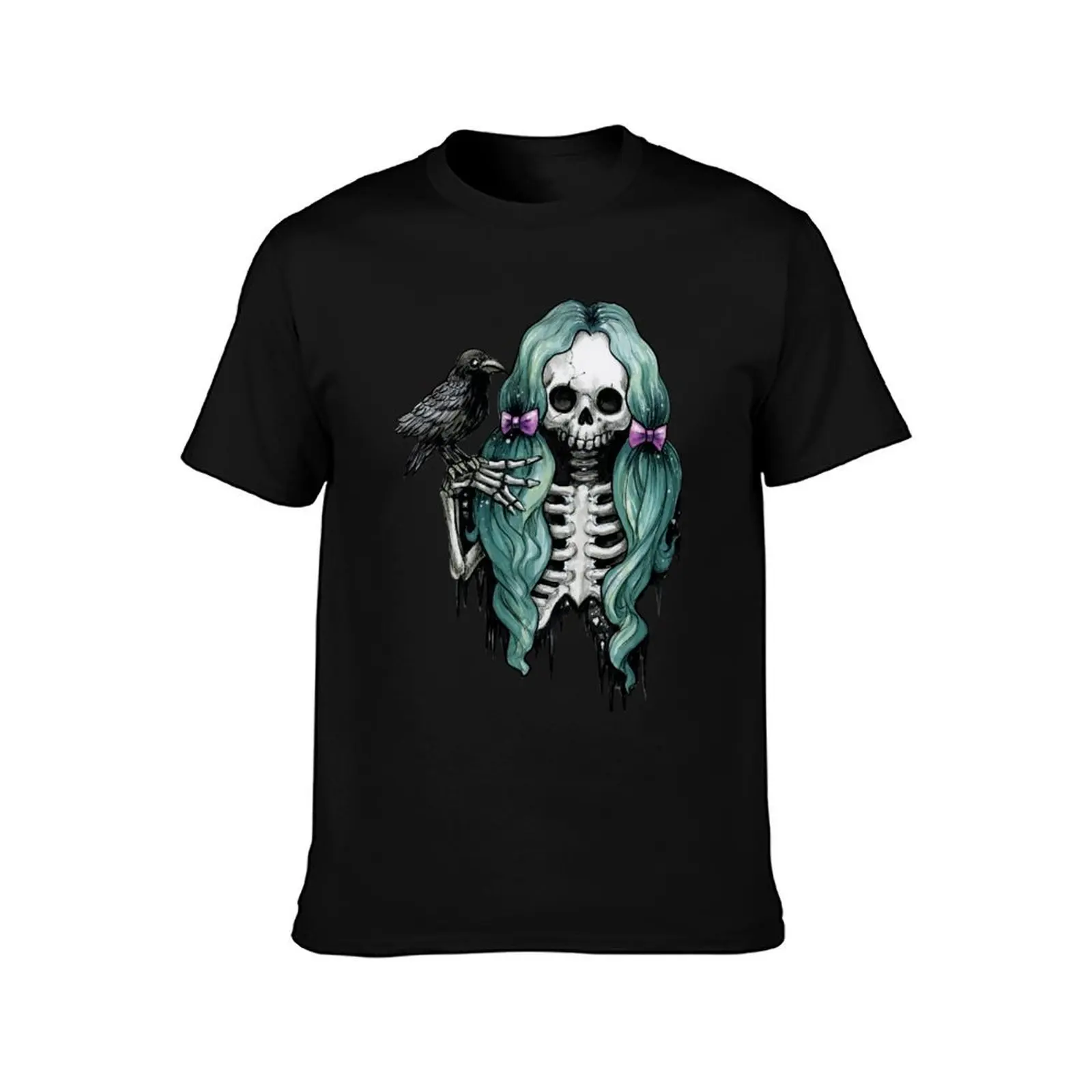 Nevermore Skully Fiend T-Shirt Big Size Crew Neck T-Shirt
