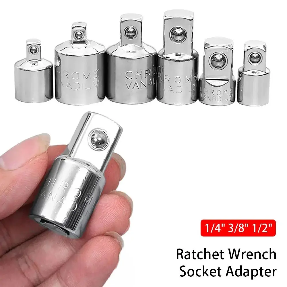 1Pcs Head Adapter Socket Adapter 1/4 3/8 1/2 Inch Wrench Adapter Part Ratchet Wrench Sleeve Female To Male